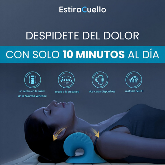 EstiraCuello™ - Relajante y Terapeuta Cervical + Ebook GRATIS