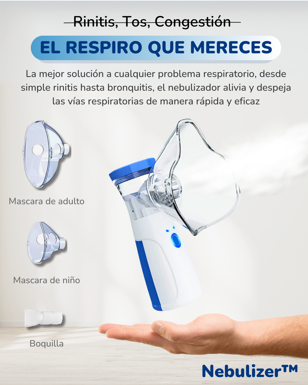 Nebulizador Portátil Niños Y Adultos