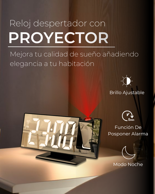 Reloj Despertador Proyector