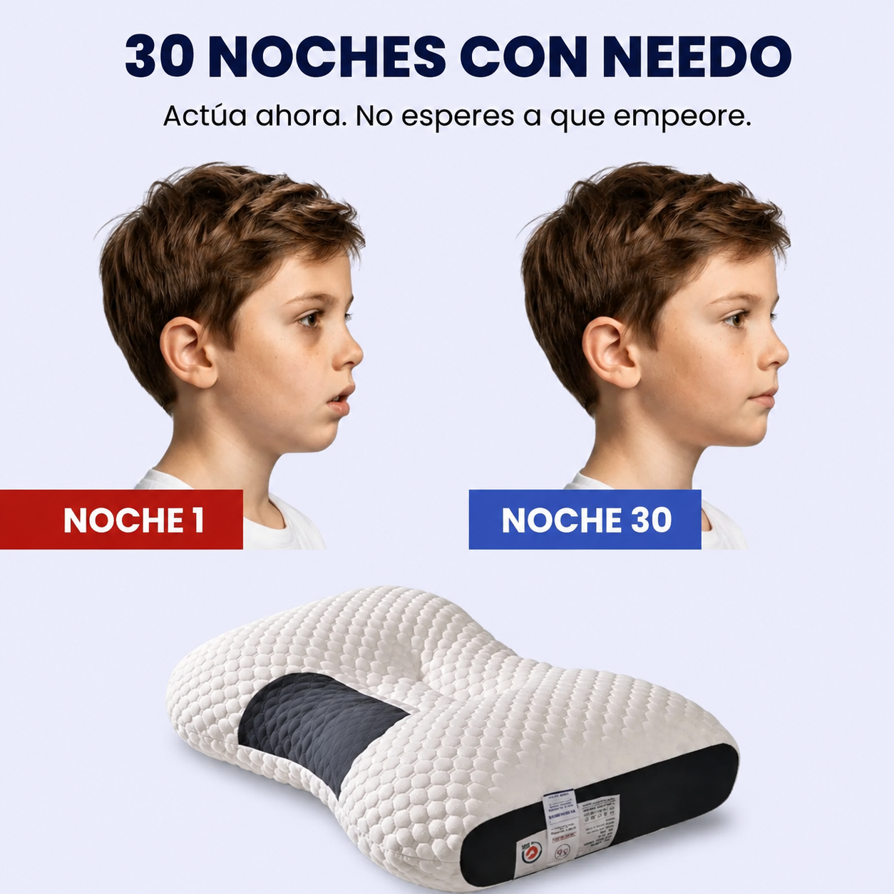 NEEDO - Almohada ergonómica infantil